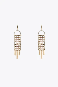 METAL BEAD EARRINGS
