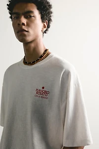 RELAXED FIT CONTRAST PRINT T-SHIRT