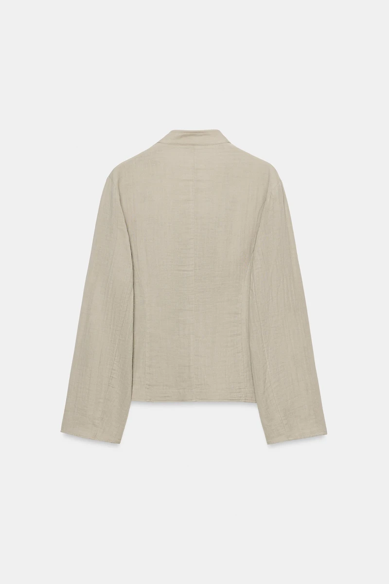 RUSTIC BUTTONED BLAZER