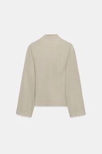 RUSTIC BUTTONED BLAZER