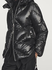 Water-repellent down puffer jacket