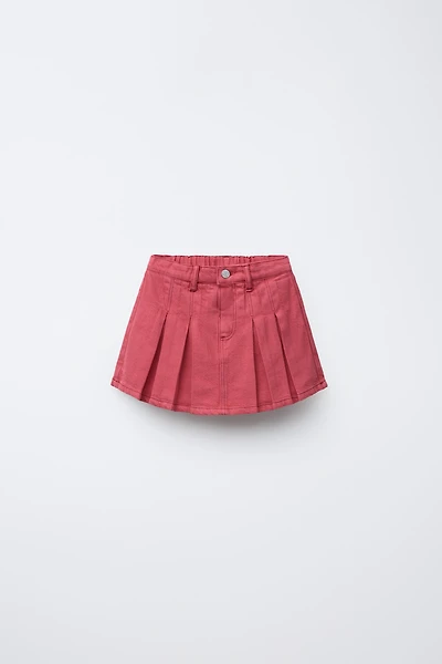 SERGED PLEATED SKORT