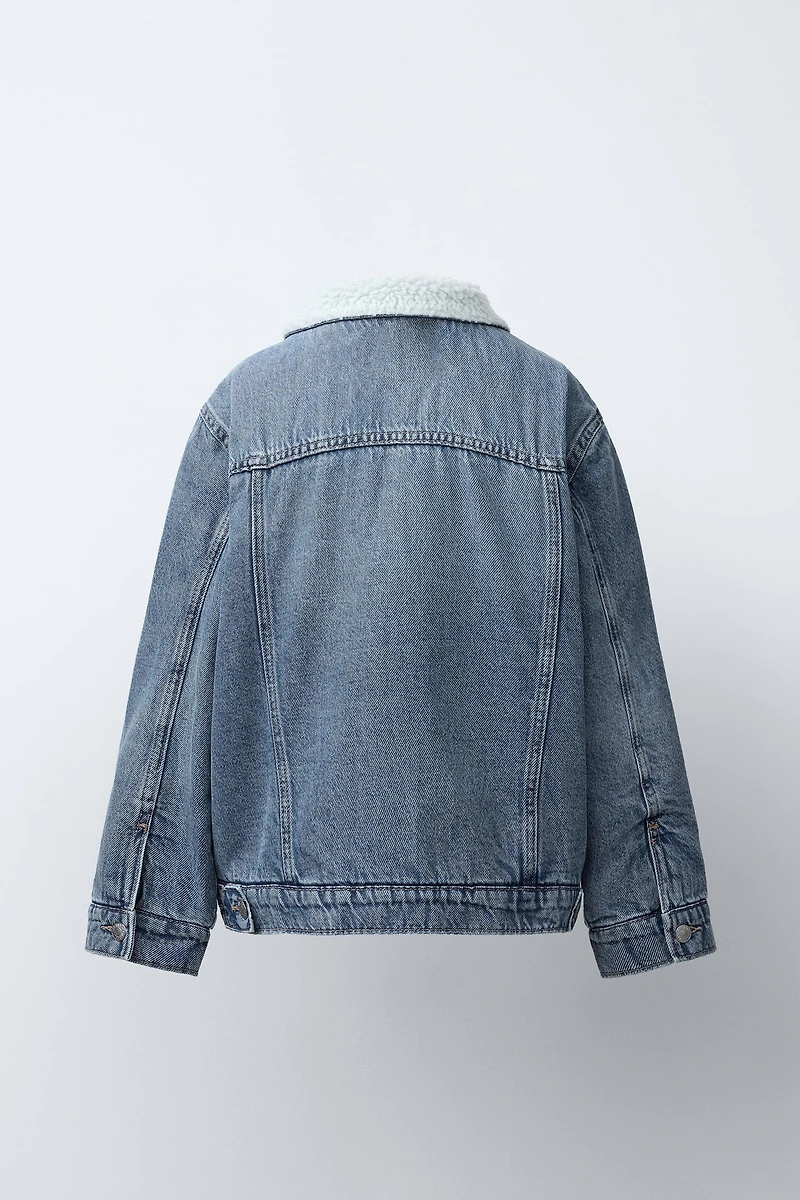 FLEECE DENIM JACKET