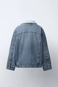FLEECE DENIM JACKET