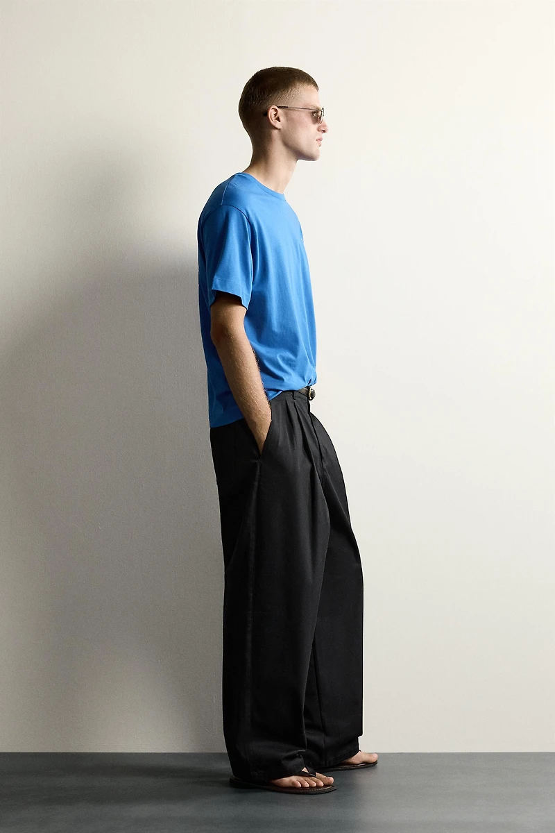 RELAXED FIT COMBINED EMBROIDERED T-SHIRT