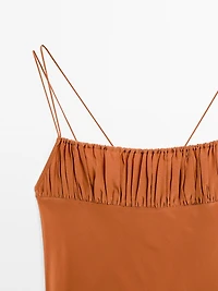 Flowing top with draped detail