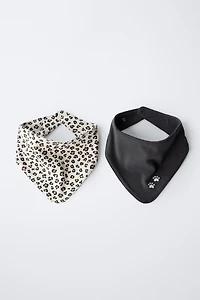 TWO-PACK OF ANIMAL PRINT BIBS