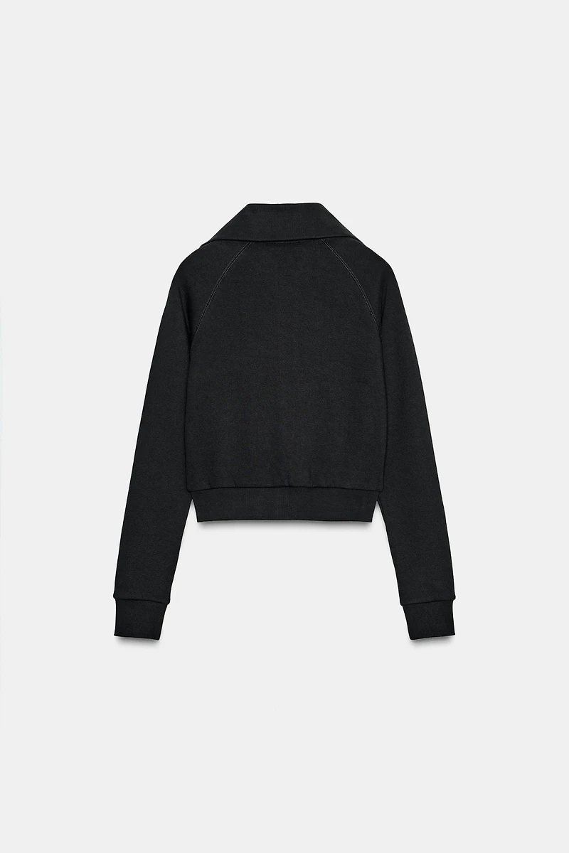 ZIPPERED PLUSH JACKET