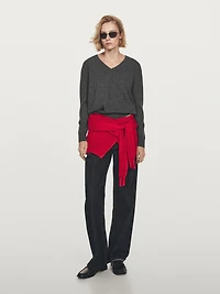 Pull en maille 100 % cachemire à col V