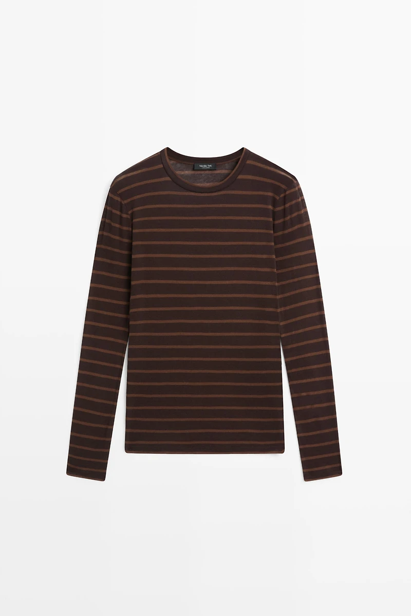 T-shirt rayé manches longues