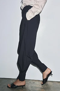 ZW COLLECTION PINSTRIPE BALLOON PANTS