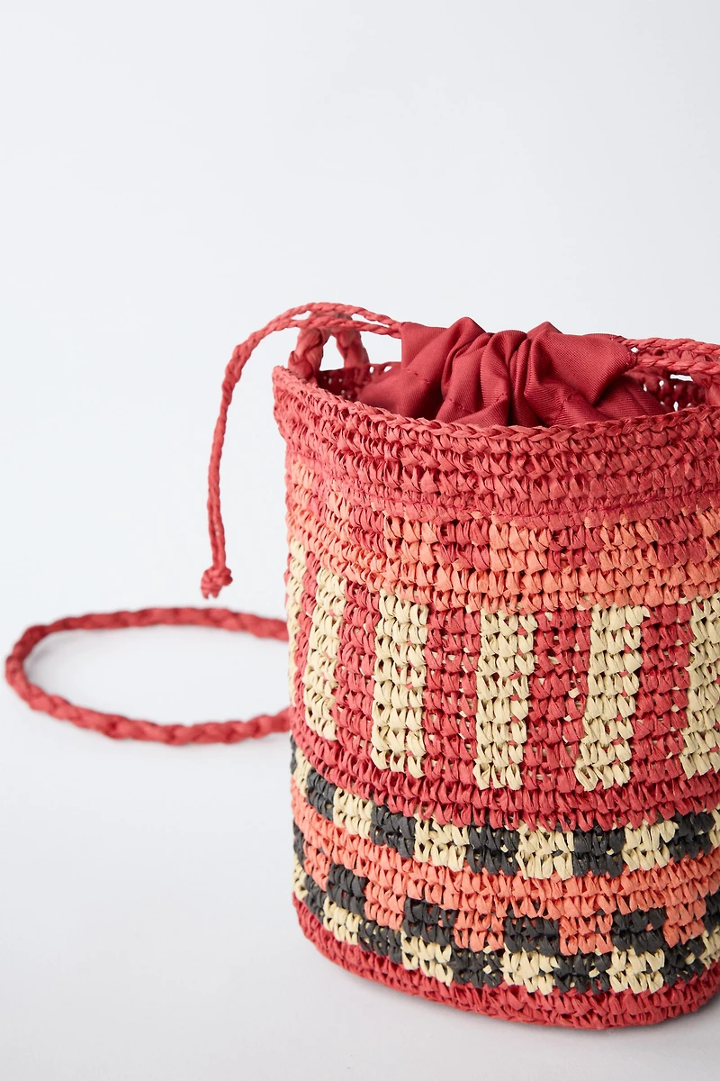 SAC BANDOULIÈRE EN RAFIA