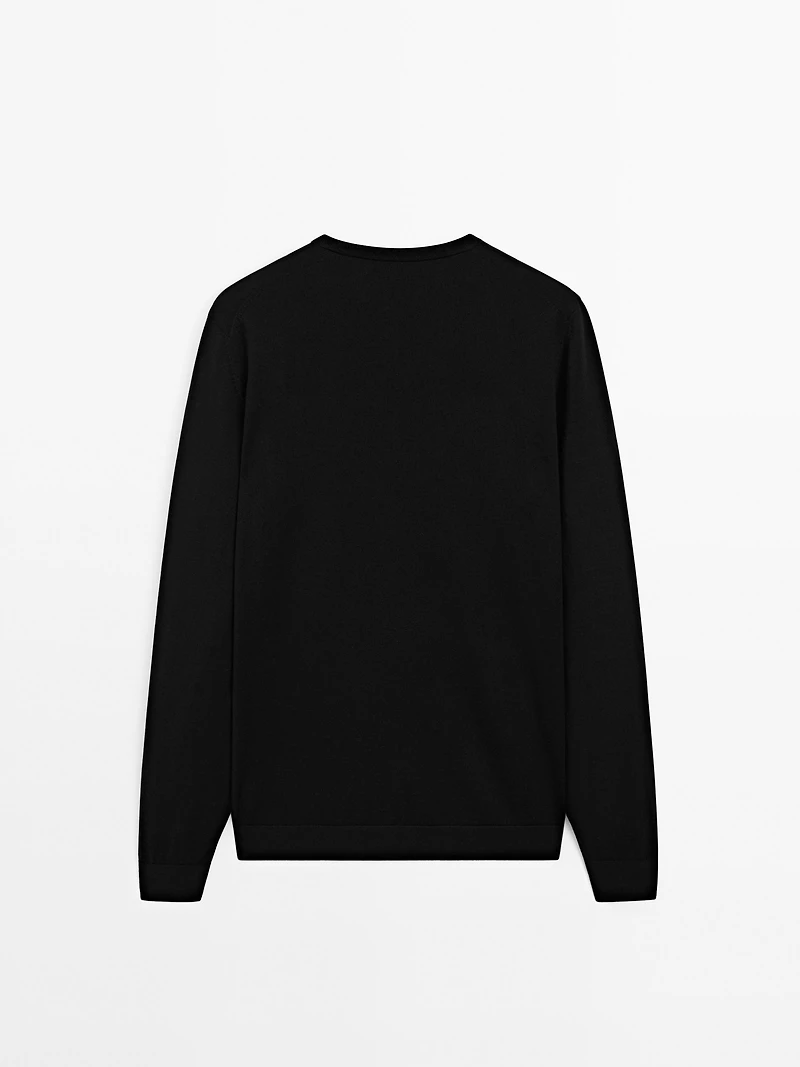 100% merino wool knit sweater