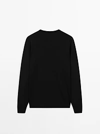 100% merino wool knit sweater