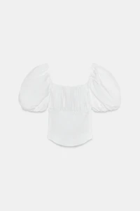 COMBINATION BALLOON SLEEVE TOP