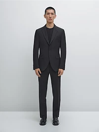 100% wool suit trousers