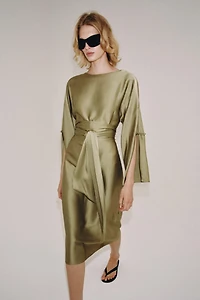 ROBE MI-LONGUE SATINÉE ZW COLLECTION