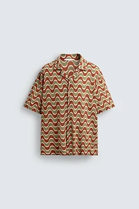 GEOMETRIC JACQUARD SHIRT