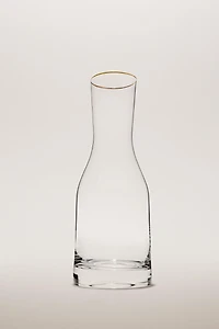 BOHEMIA CRYSTAL BOTTLE WITH A GOLDEN RIM
