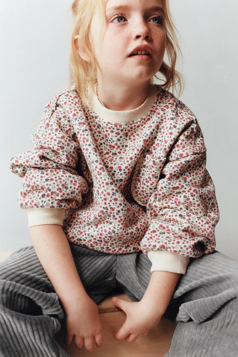 CORDUROY BAGGY PANTS WITH HEART POCKETS