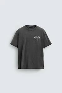 WASHED PRINT T-SHIRT