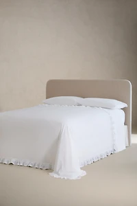 RUFFLED COTTON FLAT SHEET