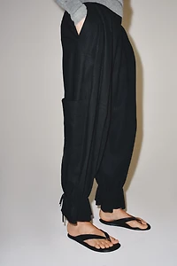 ZW COLLECTION DRAWSTRING PARACHUTE PANTS