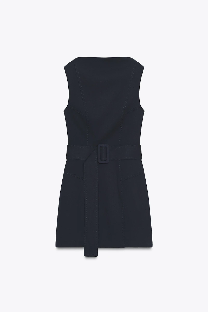 BELTED SHORT DRESS