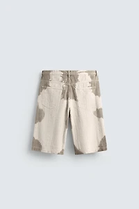 TEXTURED STRIPED SHORTS