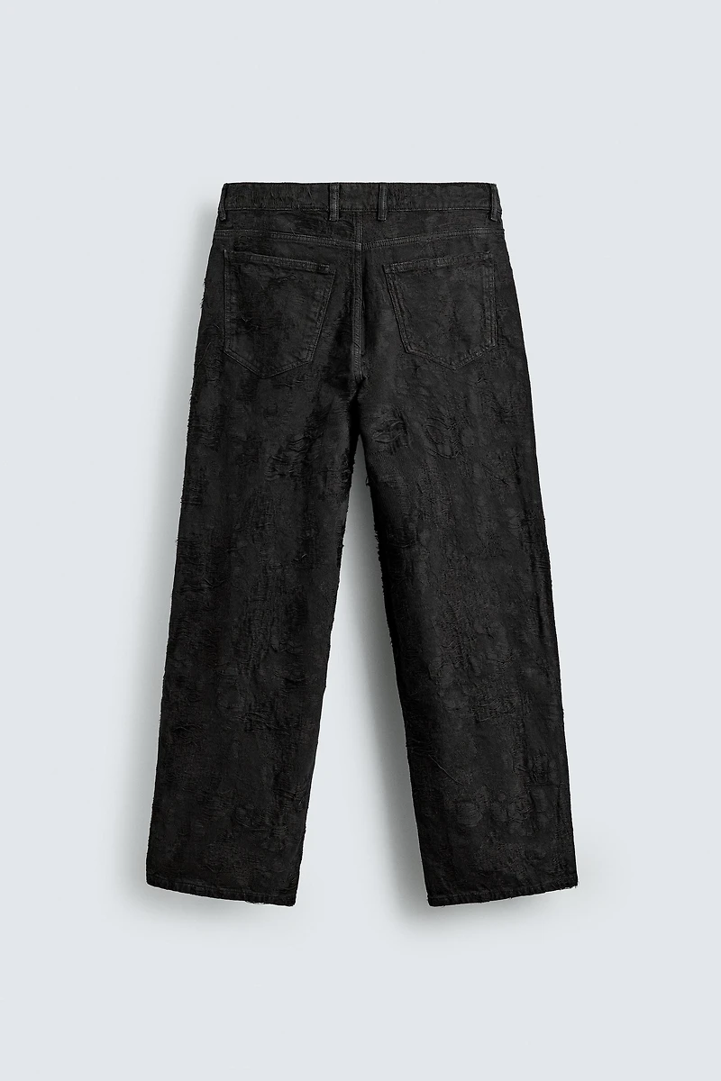 PANTALON JACQUARD TEXTURÉ