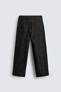 PANTALON JACQUARD TEXTURÉ