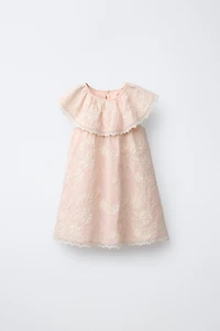 EMBROIDERED FLORAL DRESS