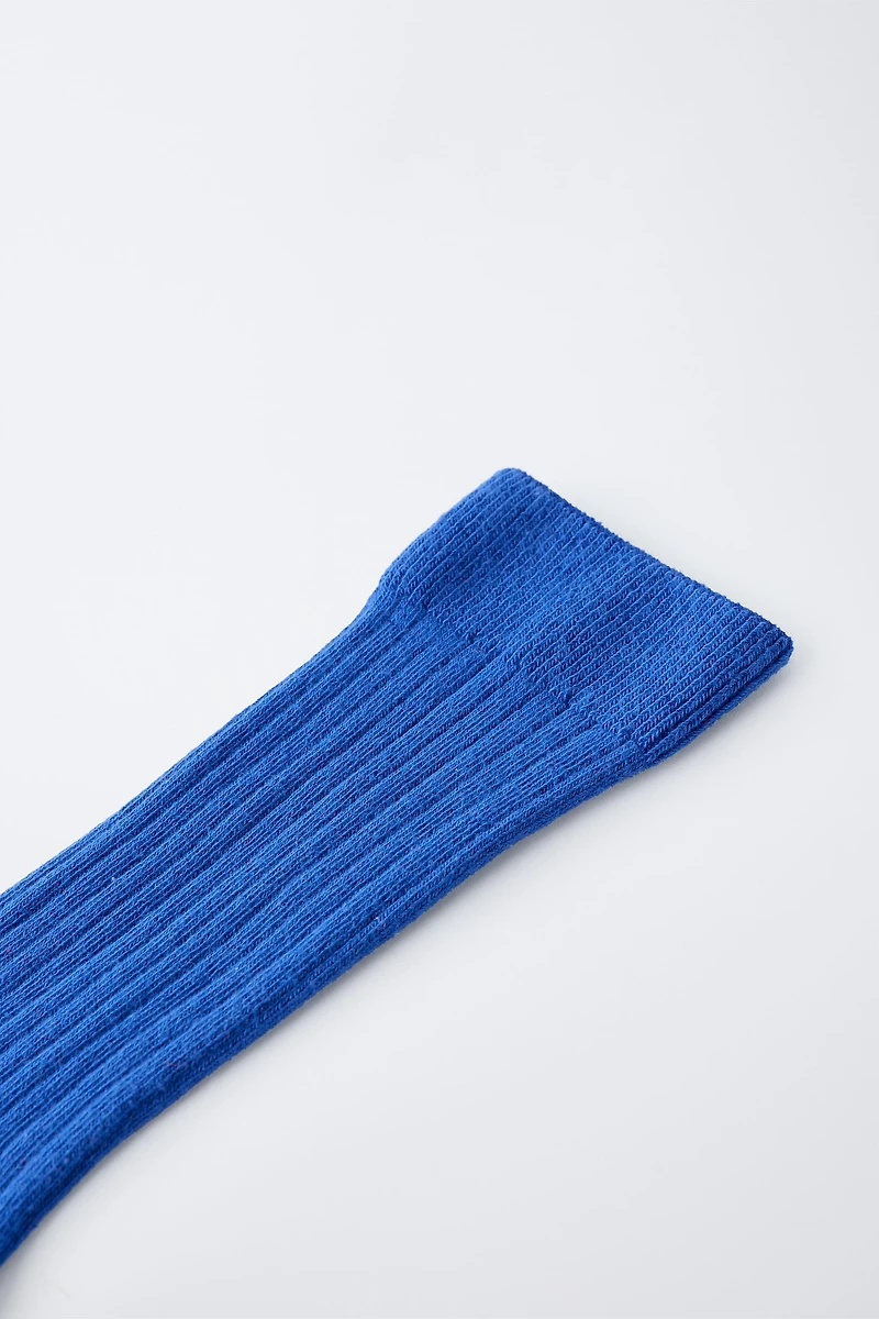 LONG RIBBED SOCKS