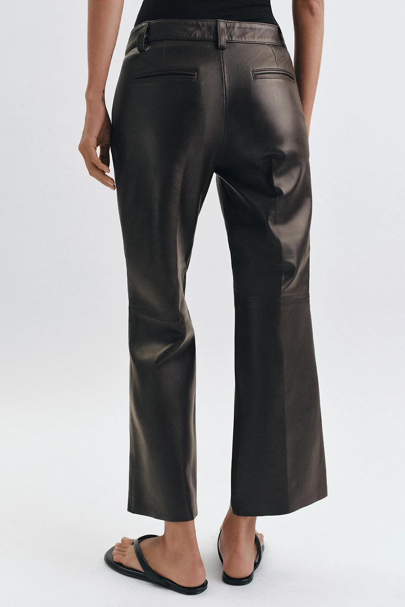 ZW COLLECTION LIMITED EDITION FLARE LEATHER PANTS
