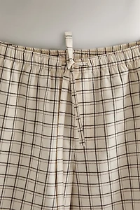 CHRISTMAS CHECK COTTON PAJAMA SET