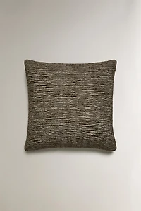 COTTON AND WOOL THROW PILLOW COVER