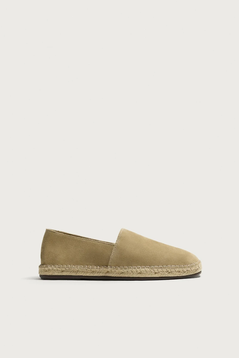 LEATHER ESPADRILLES