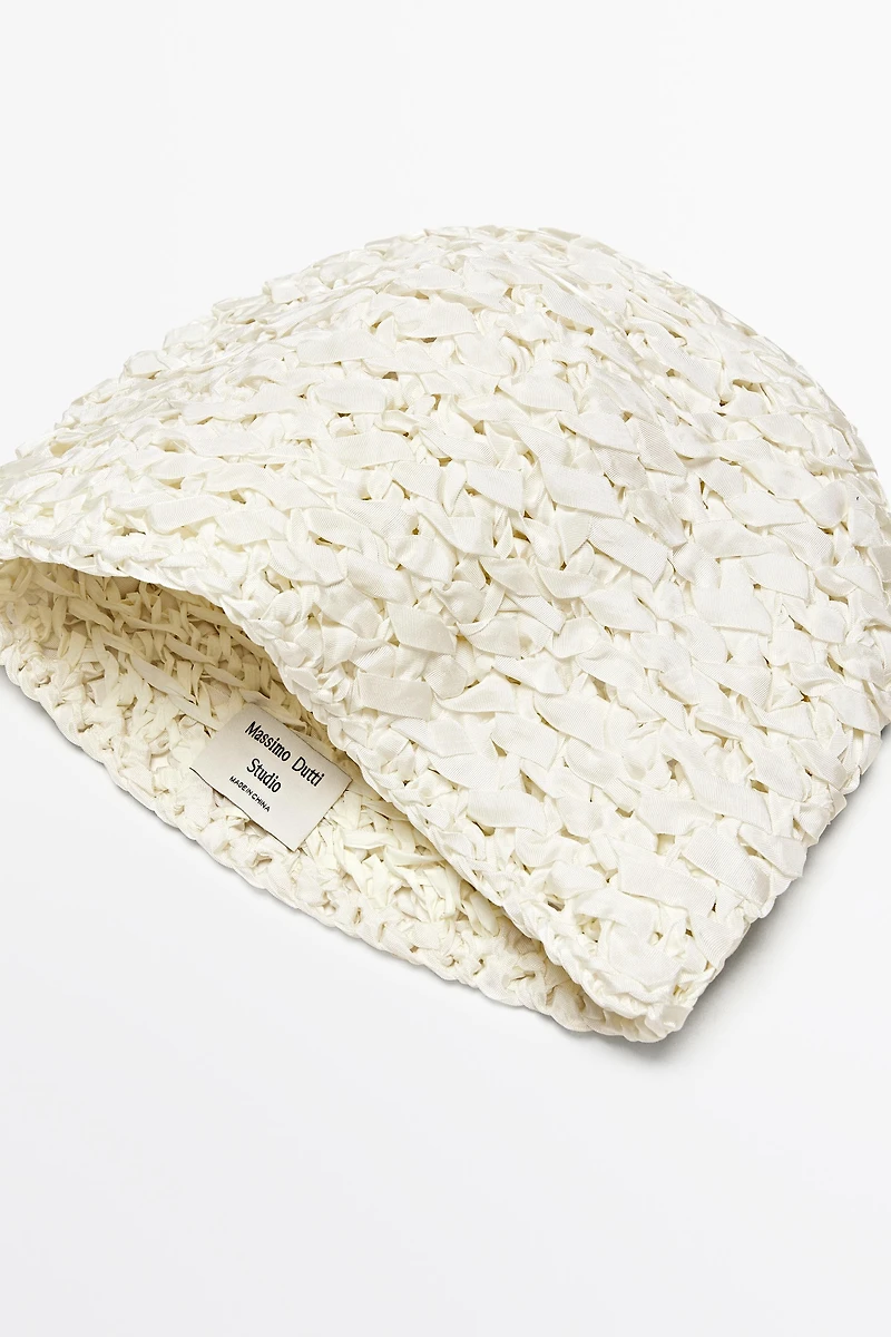 Textured Ribbon Beanie - STUDIO