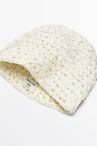 Textured Ribbon Beanie - STUDIO