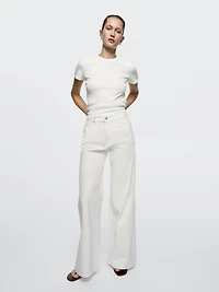 High-waist flare fit jeans