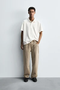 POLO DÉLAVÉ REGULAR FIT