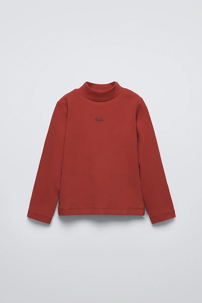 EMBROIDERED RIBBED T-SHIRT