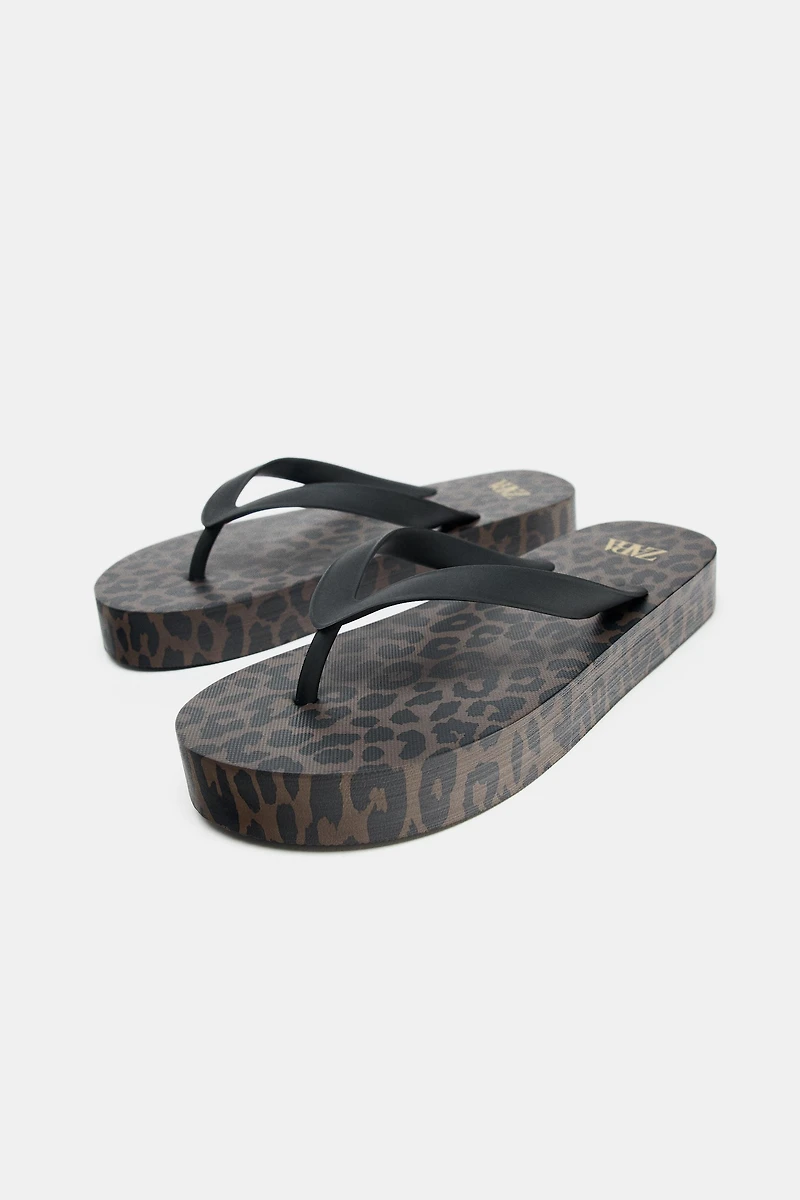 ANIMAL PRINT SANDALS