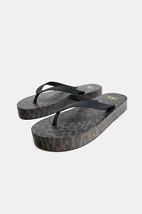 ANIMAL PRINT SANDALS