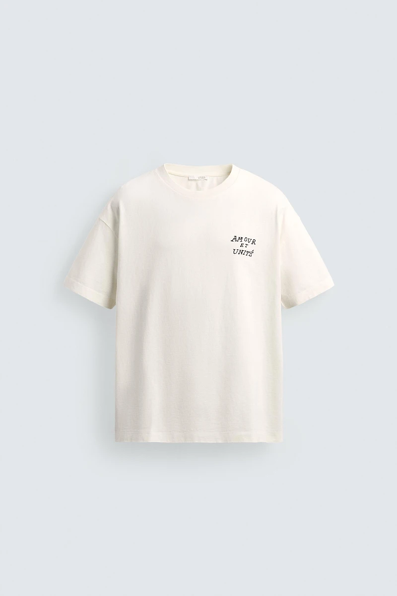 PRINTED TEXT T-SHIRT