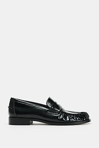 PATENT-EFFECT LOAFERS