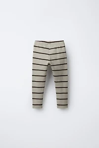 LEGGING CÔTELÉ RAYURES