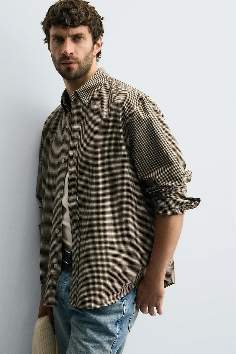 REGULAR FIT PLAID SHIRT