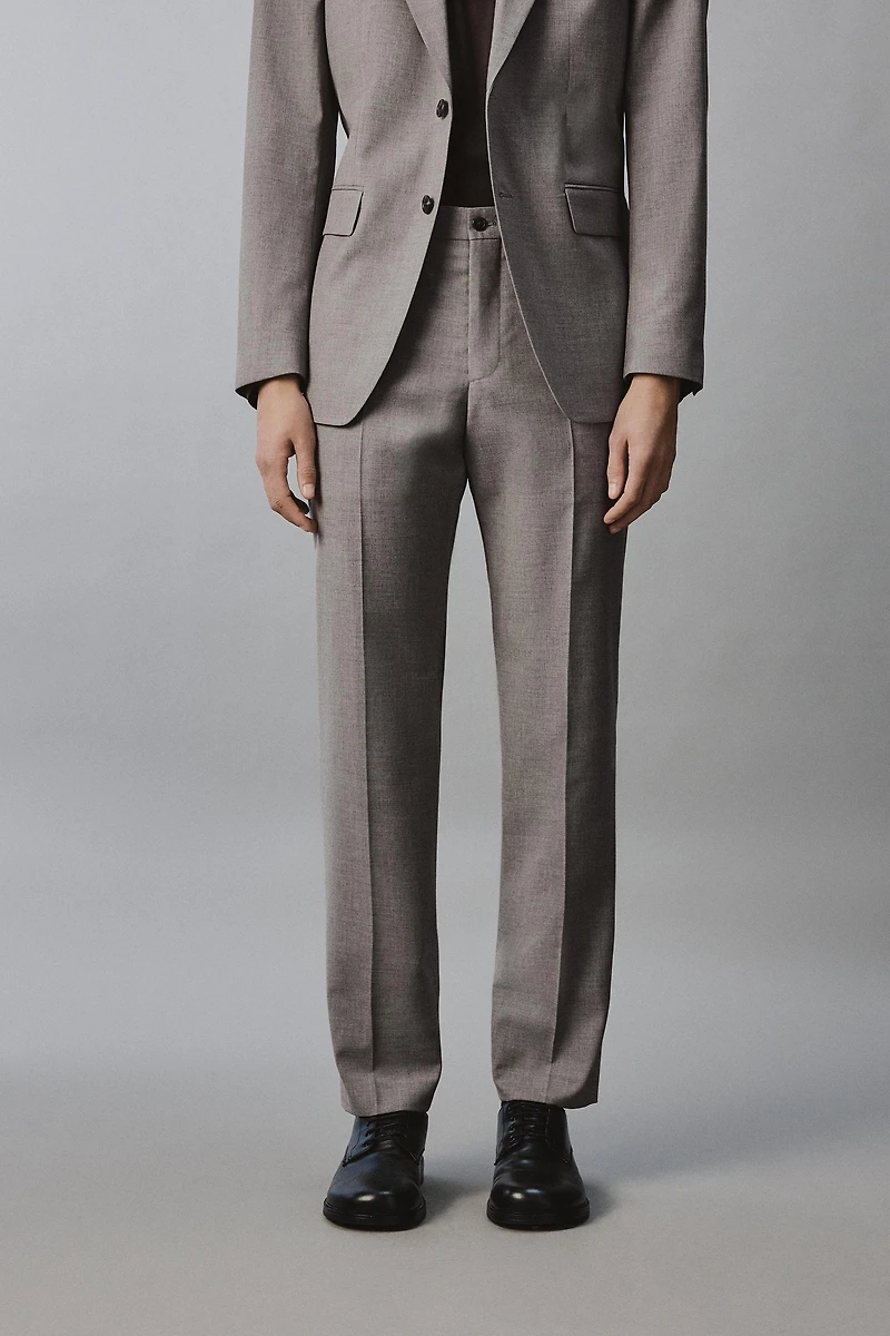 PANTALON DE COSTUME REGULAR FIT STRUCTURÉ