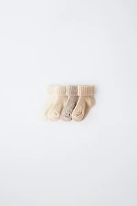 FOUR-PACK OF RIBBED SOCKS WITH BOX